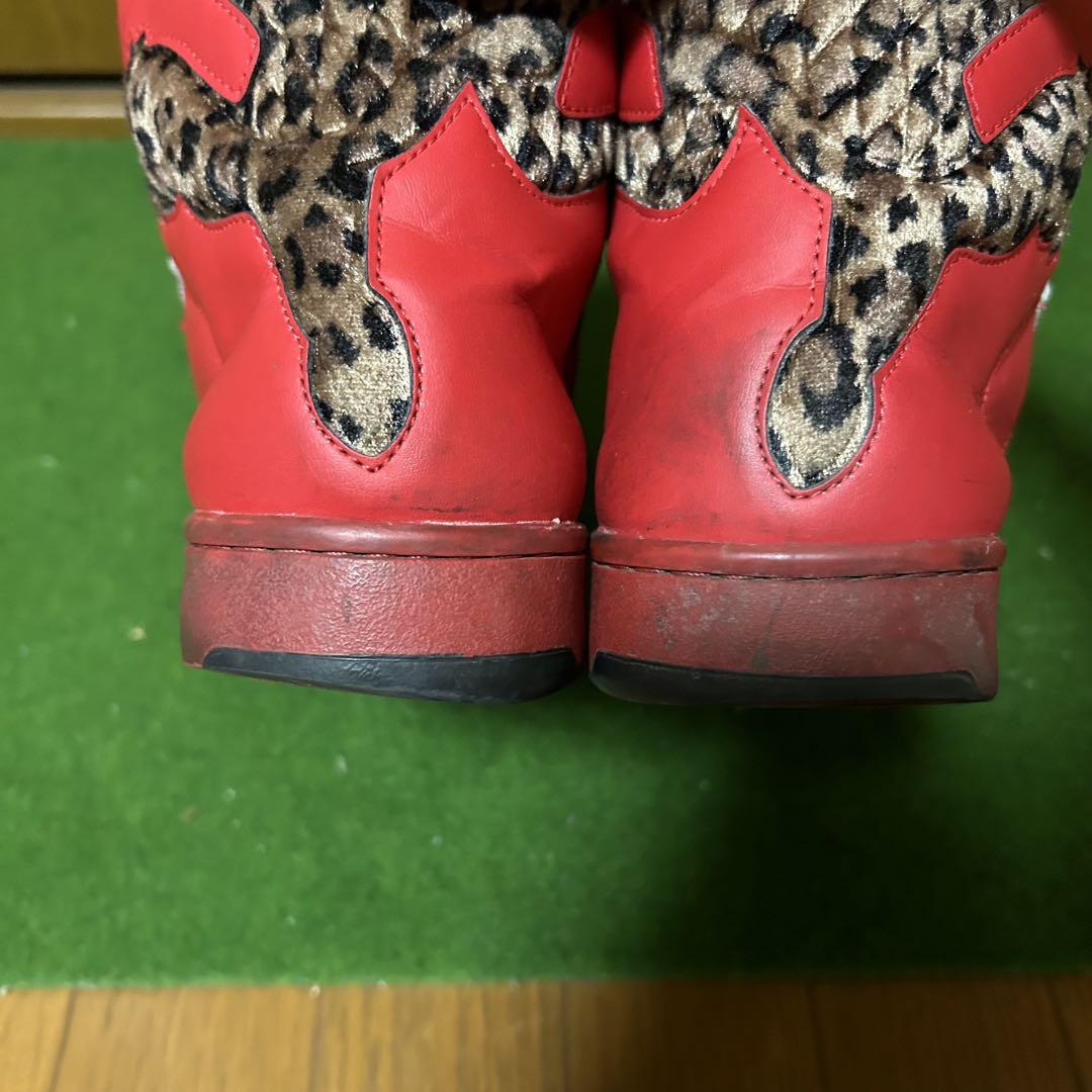PUMA CAT 豹柄 ハイカット スニーカー 赤 レッド プーマキャット