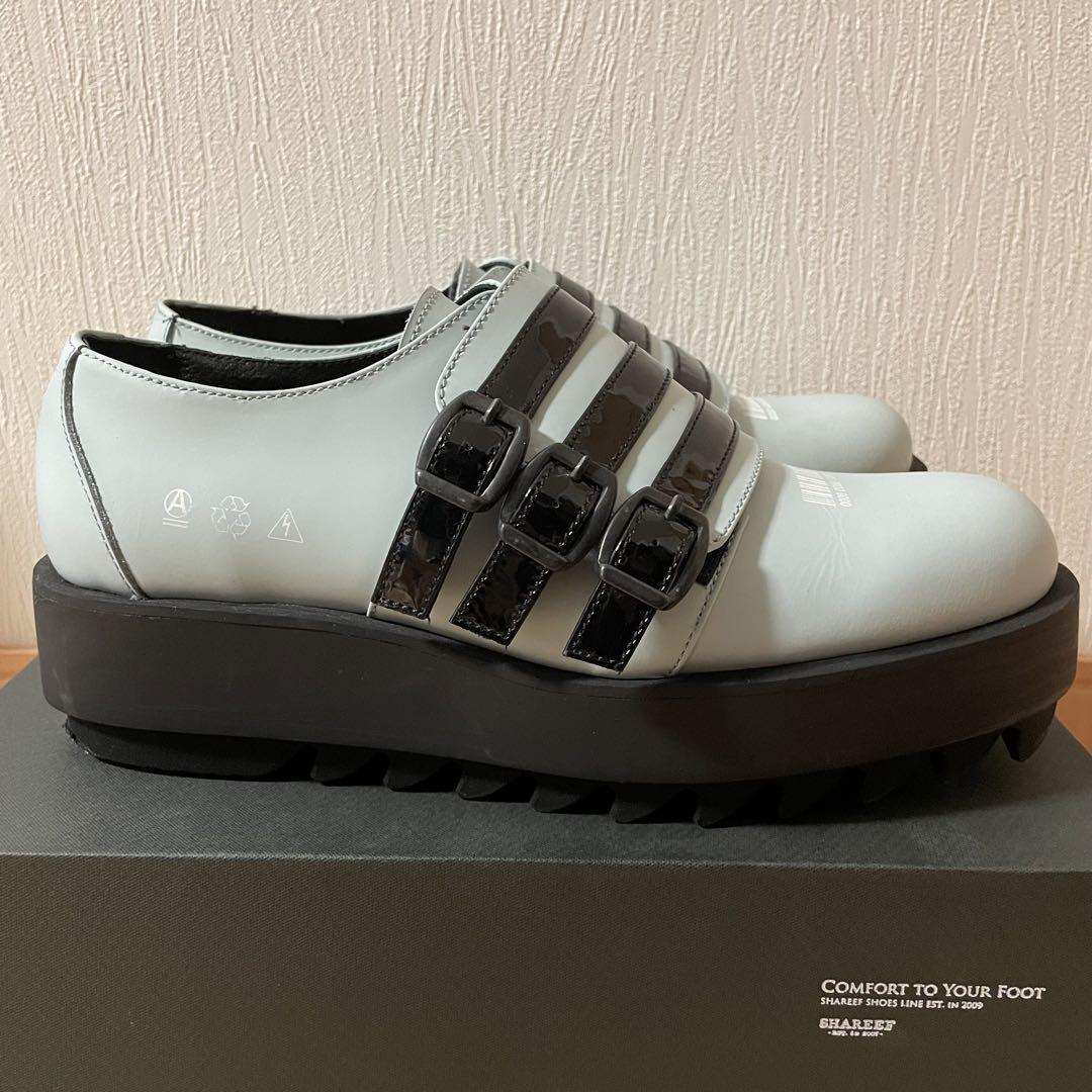 【美品】Shareef シャリーフ　スリーベルド　モンクシューズ　革靴