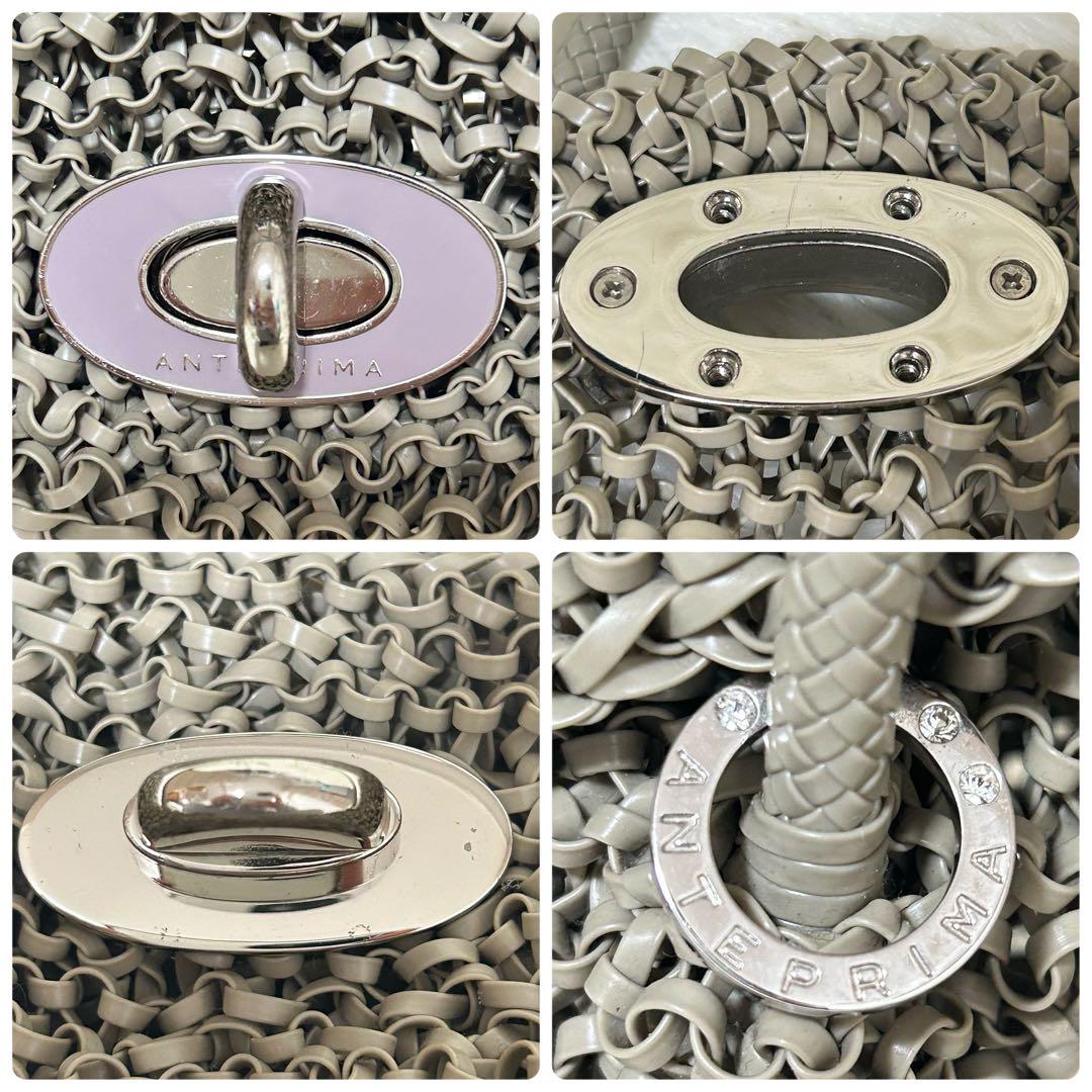 アンテプリマ　ワイヤーバッグ　ハンド　ターンロック　ショルダーバッグ　金具