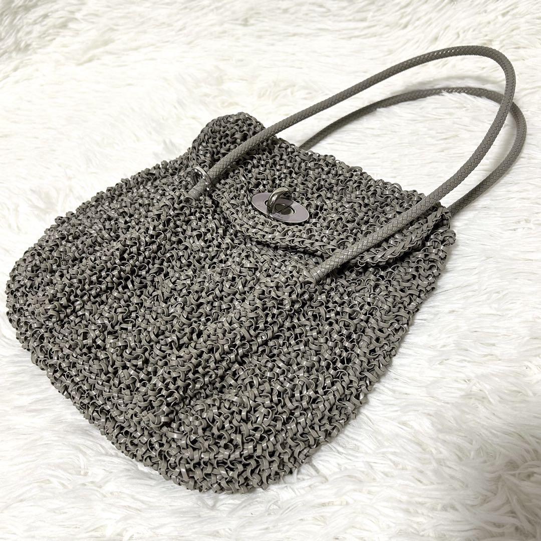 アンテプリマ　ワイヤーバッグ　ハンド　ターンロック　ショルダーバッグ　金具