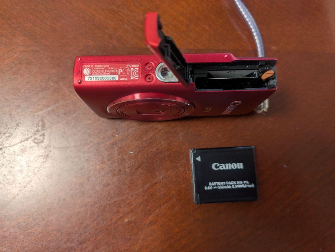 Canon IXY レッド デジタルカメラ 本体と付属品 革製ケース