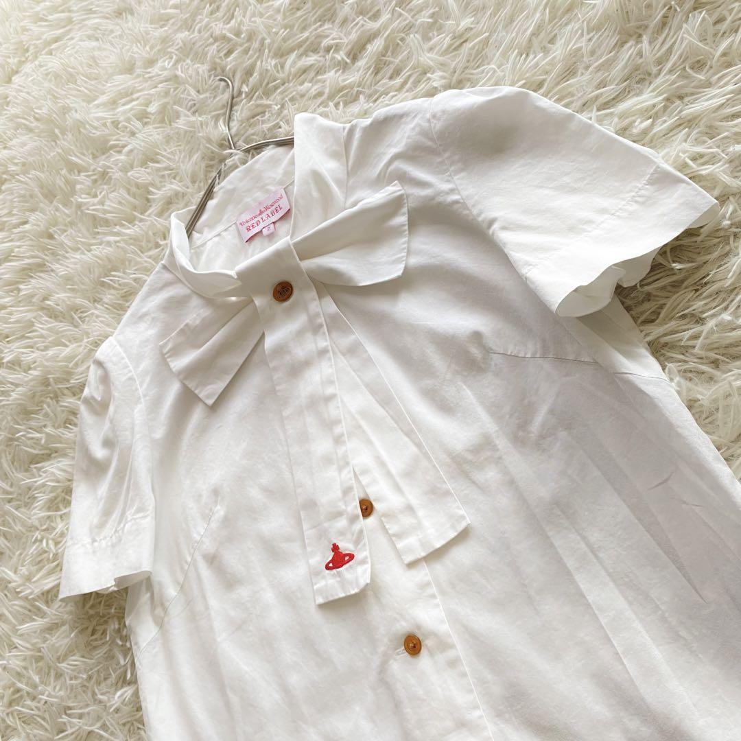 vivienne westwood ✨希少品✨ 半袖 ボウタイ シャツ オーブ