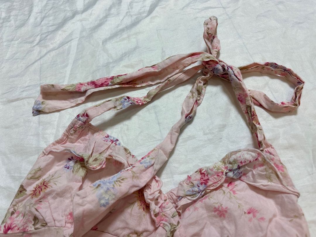 LIZLISA y2k 平成ギャル ホルターネックミニワンピース　 花柄