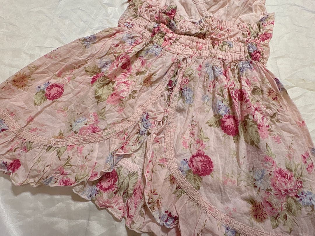 LIZLISA y2k 平成ギャル ホルターネックミニワンピース　 花柄