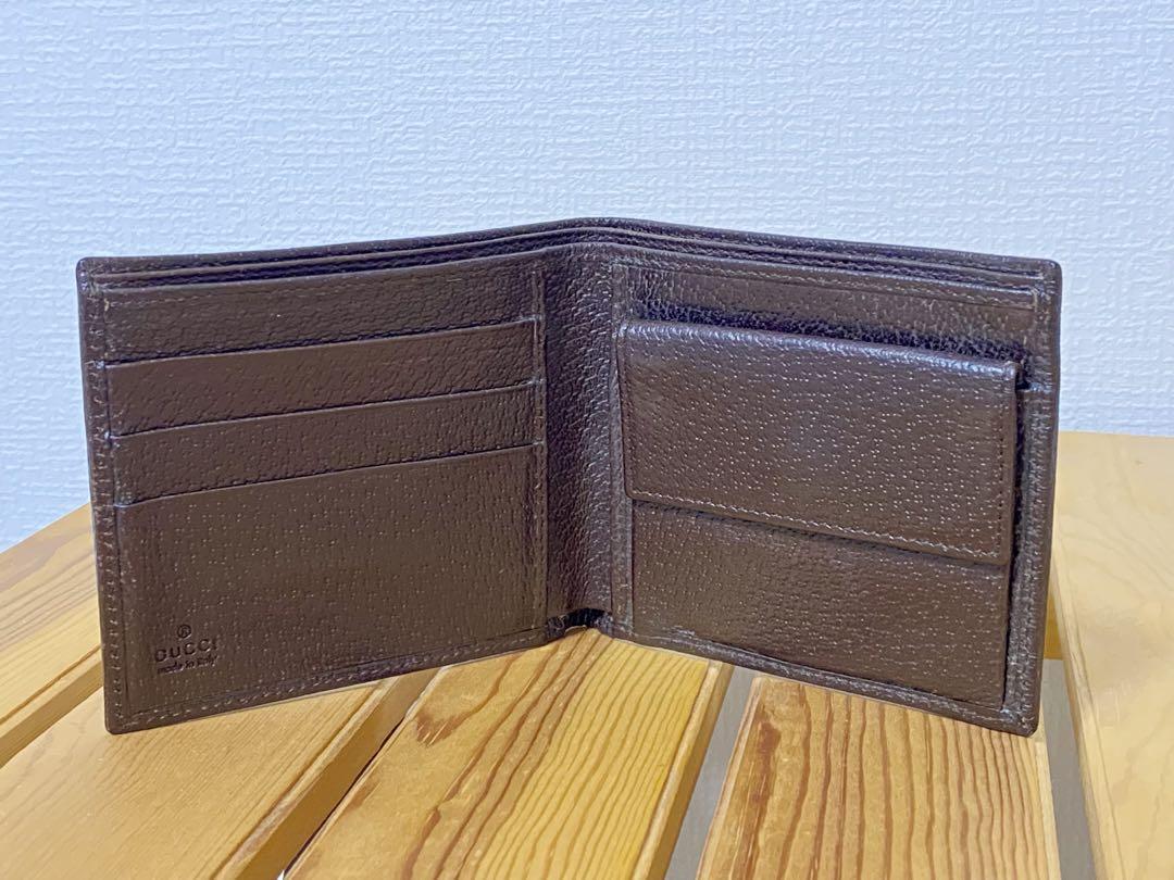 Gucci GGパターン 二つ折り財布　キャンバス　美品