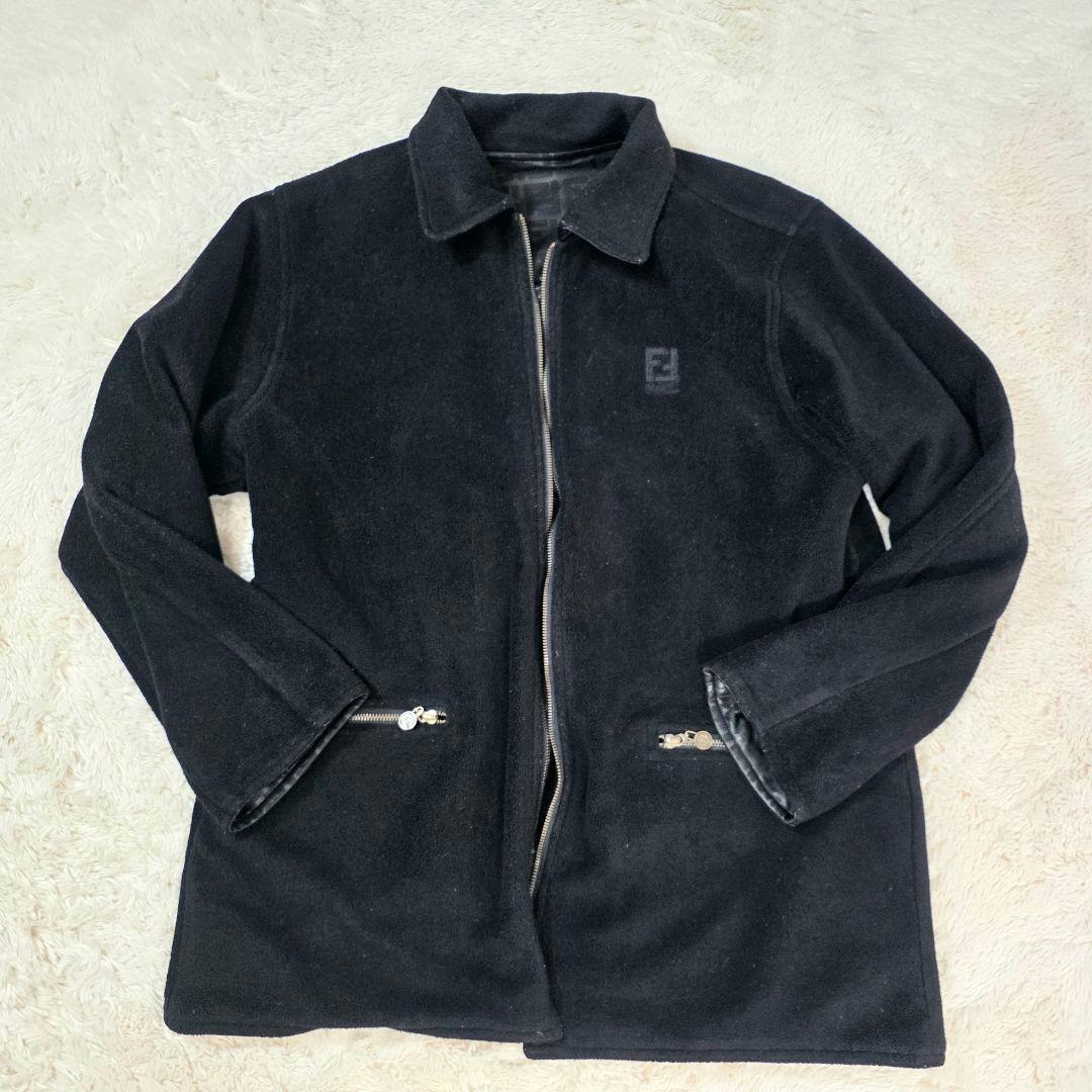 FENDI ジャケット コート ボア フリース ズッカ リバーシブル ロゴ 総柄FREE SIZE・Fendi RODOVICO_COM_BR