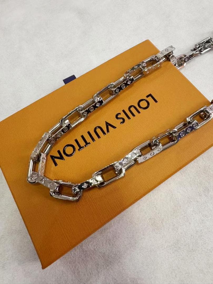 【付属品完備美品】 シルバー チェーンネックレス F3H