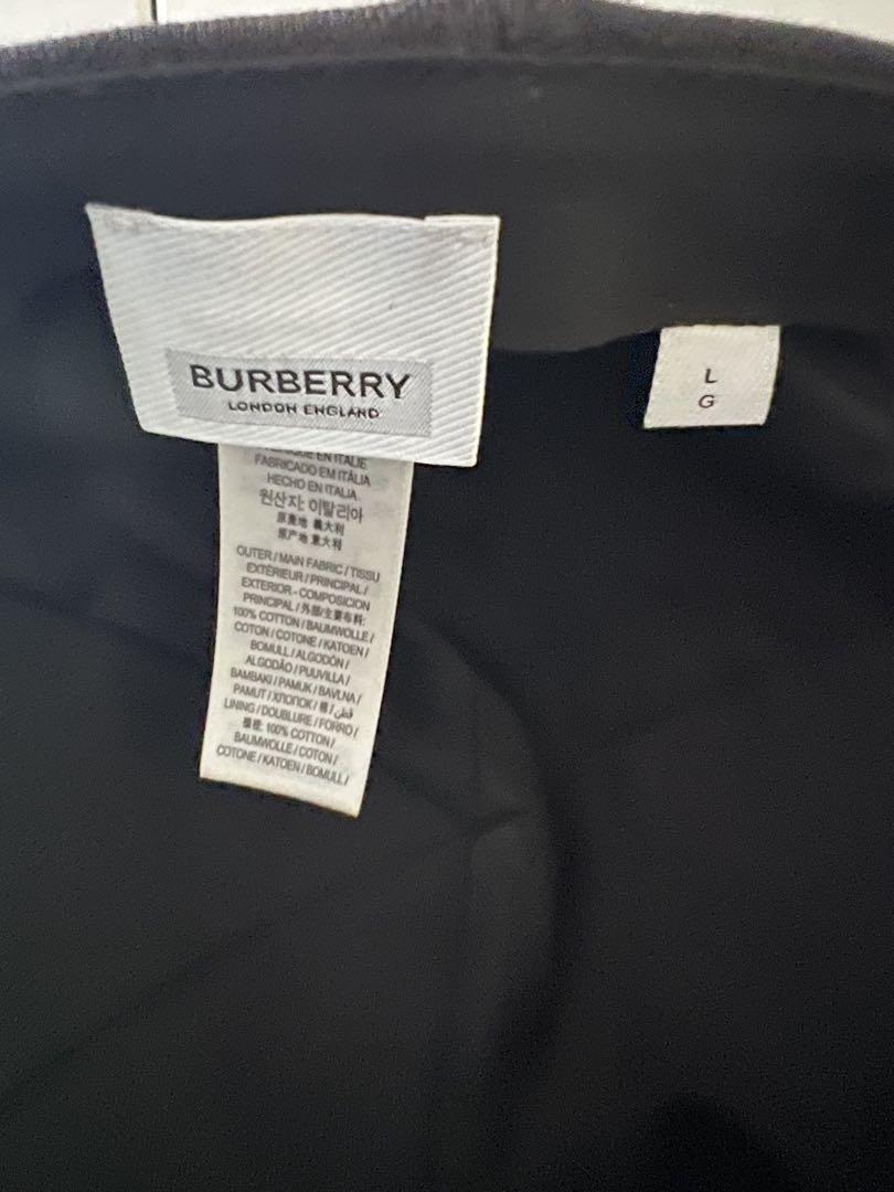 BURBERRY　ベースボールキャップ　黒　Lサイズ　定価48600円