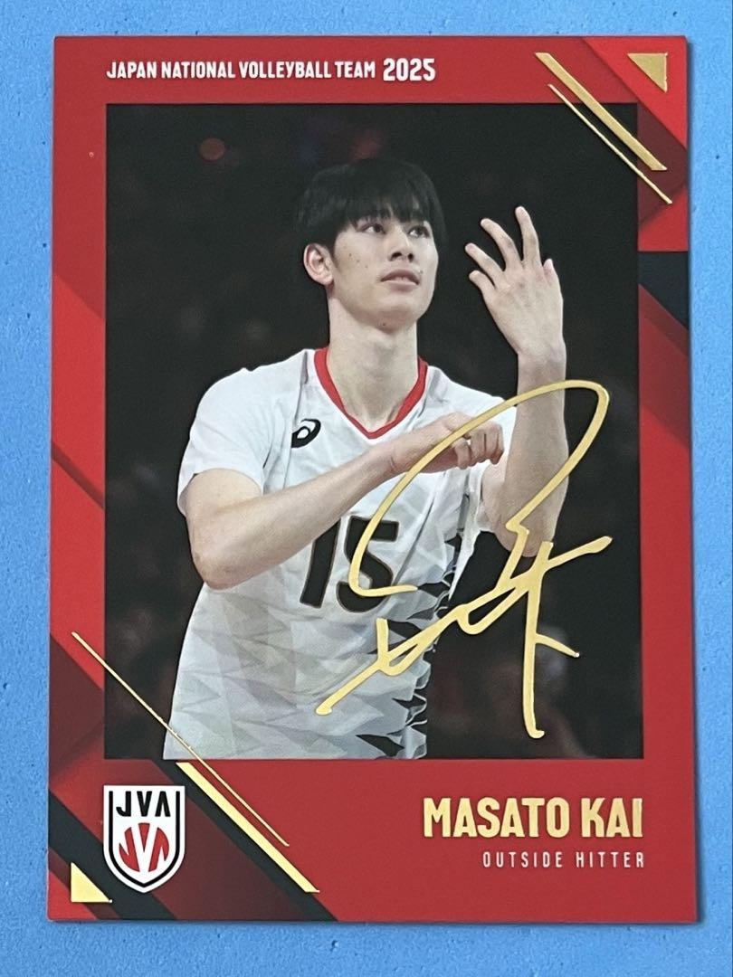 2025年 男子日本代表 応援Tシャツ 甲斐優斗 選手 サイズL アシックス（ASICS）（メンズ、レディース）バレーボールウェア