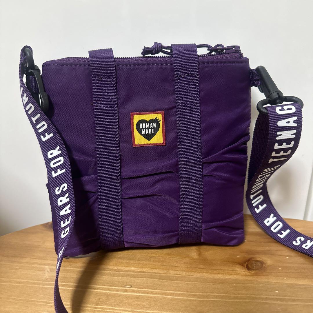美品☆ヒューマンメイド HUMAN MADE ショルダーバッグ 紫 - メルカリ