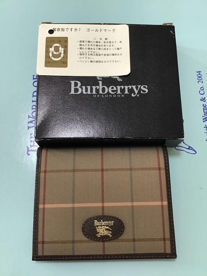 ◼️新品・未使用◼️日本製・牛革　バーバリー　財布　二つ折り　メンズ