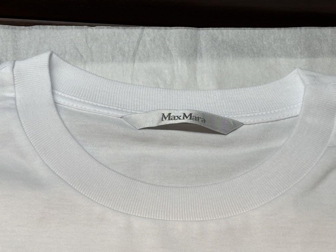 2025SS Max Maraマックスマーラ パパイア ロゴ繍 Tシャツ