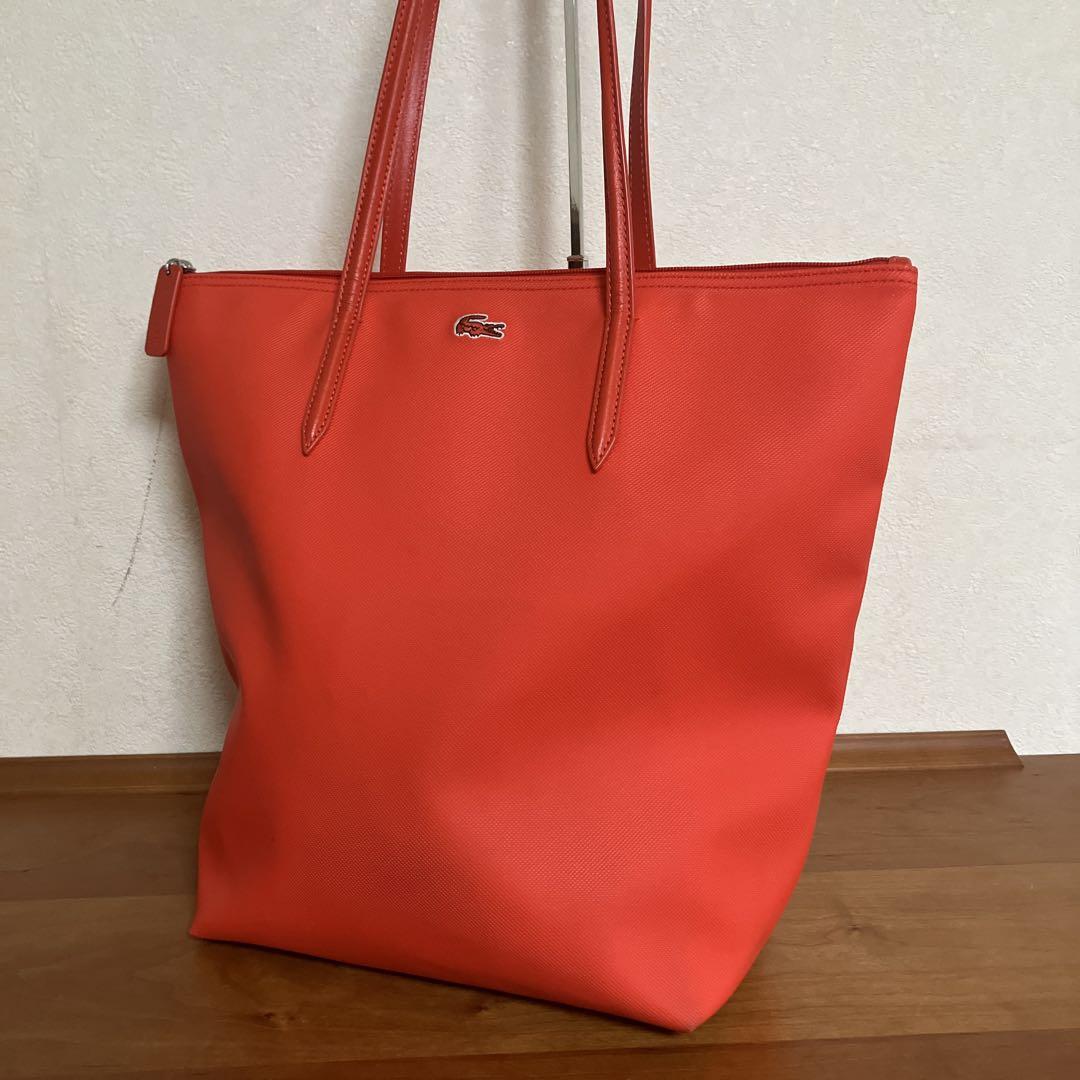 【大人気】✨ラコステ✨トートバッグ LACOSTE 大きめ ファスナー付き A4