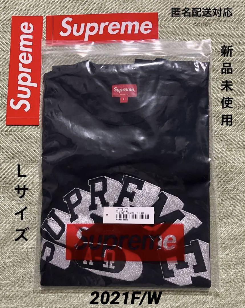 【連休価格&匿名配送】Supreme21FWアルファオメガ刺繍半袖TサイズL