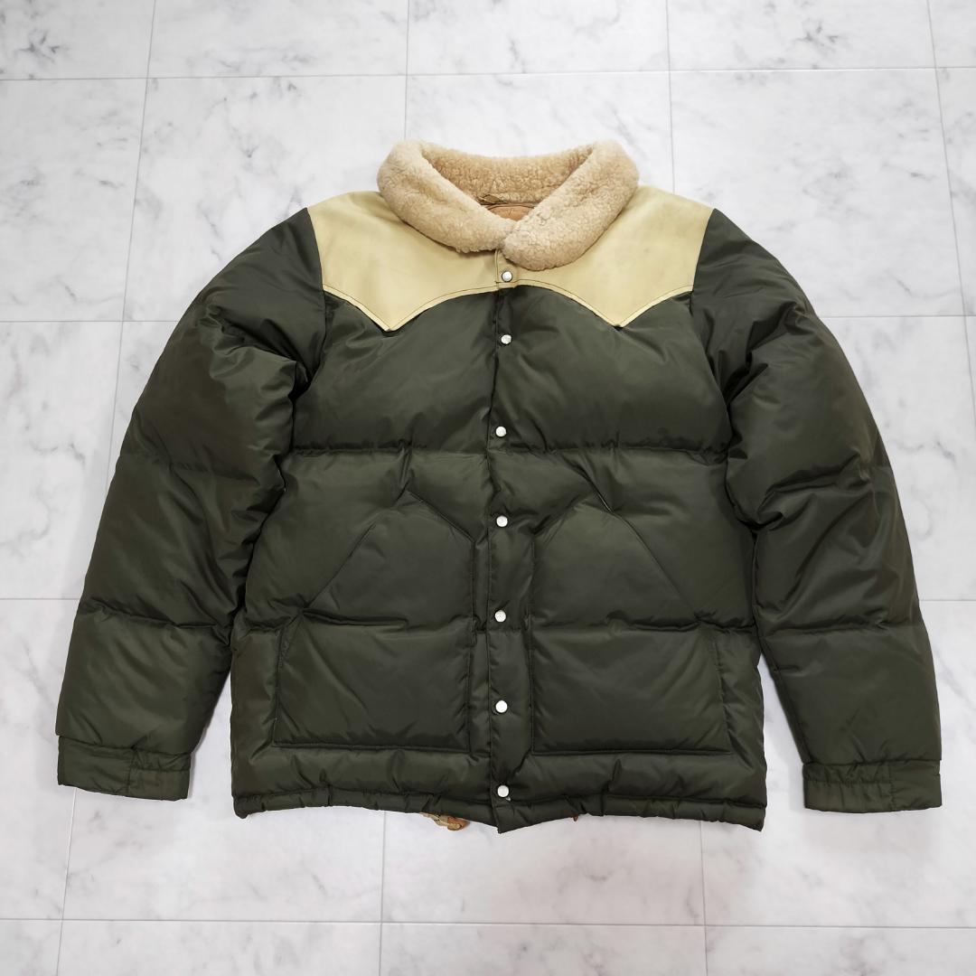 ロッキーマウンテンフェザーベッド クリスティジャケット 38 M ムートン襟 緑