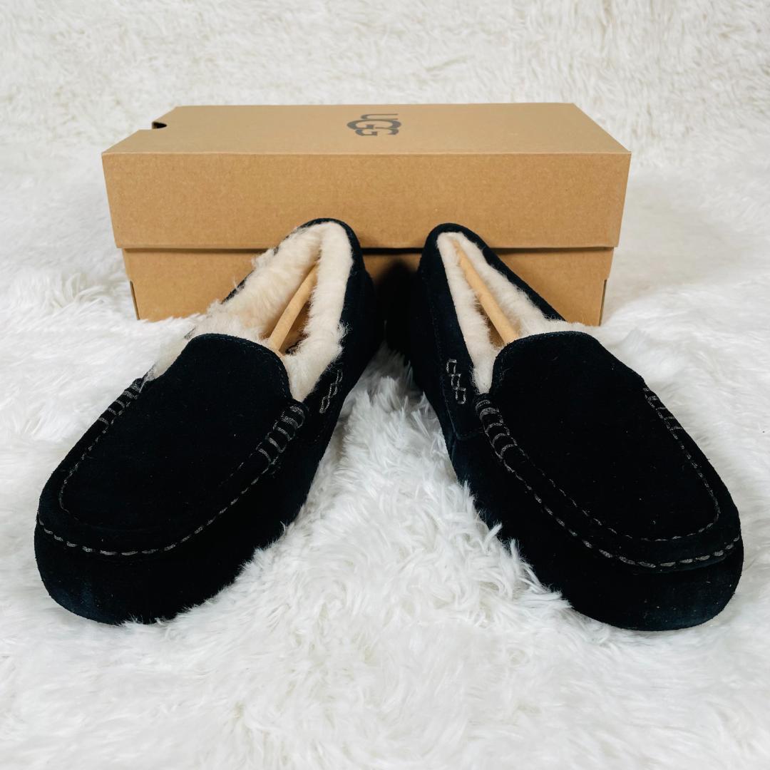 未使用 UGG アグ ANSLEY アンスレー ブラック US7 24CM