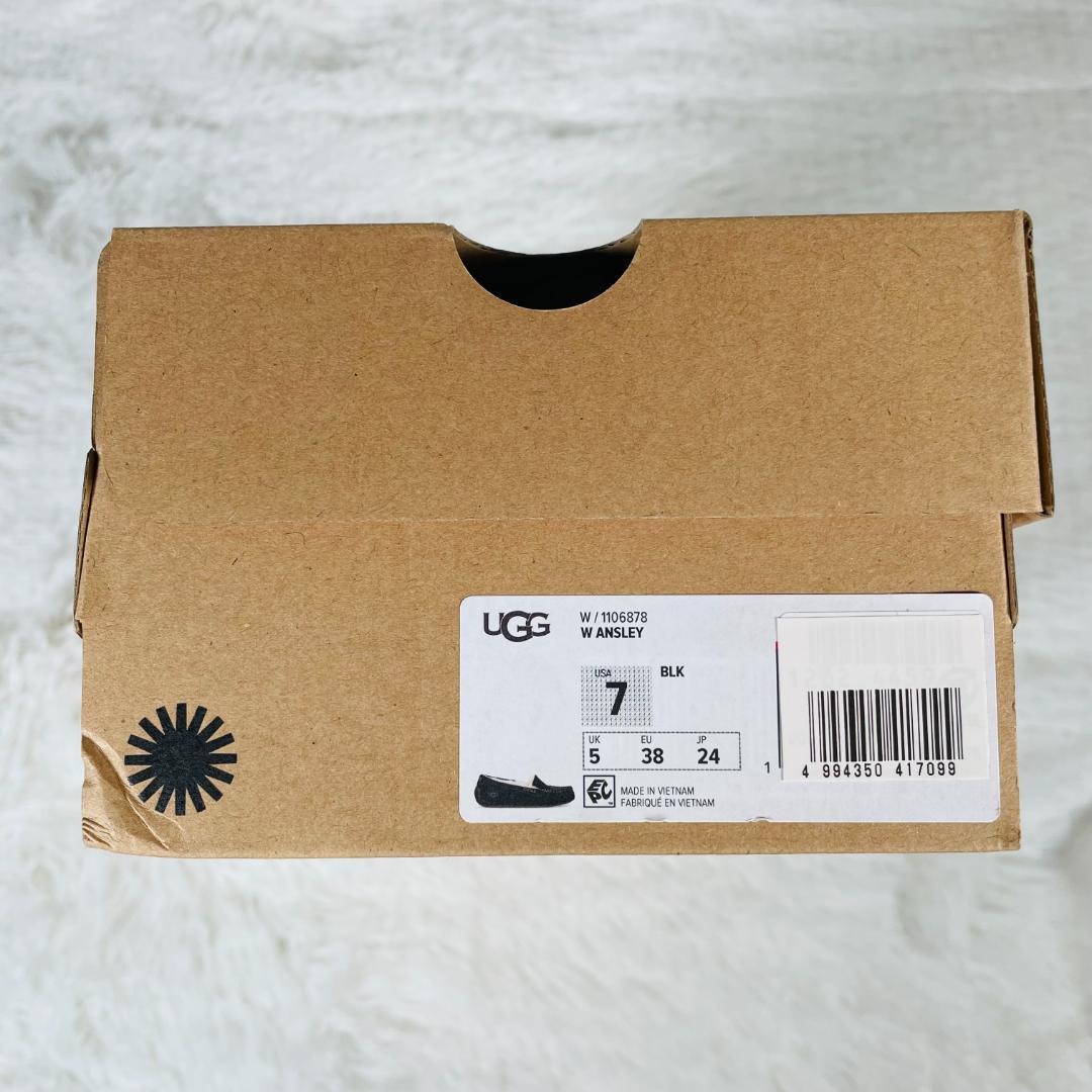 未使用 UGG アグ ANSLEY アンスレー ブラック US7 24CM