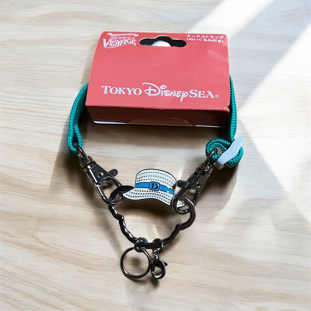 ★非売品★ ディズニーシー ファンタジースプリングス ネックストラップ ディズニーシー【ダッフィ】ネックストラップ 新品 スプリング