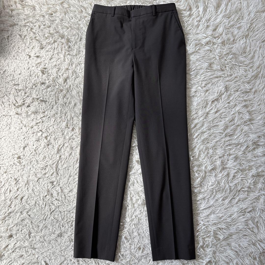 超美品【レミュー　アオキ】ウォッシャブル　ノーカラー　パンツ　モカブラウン　7