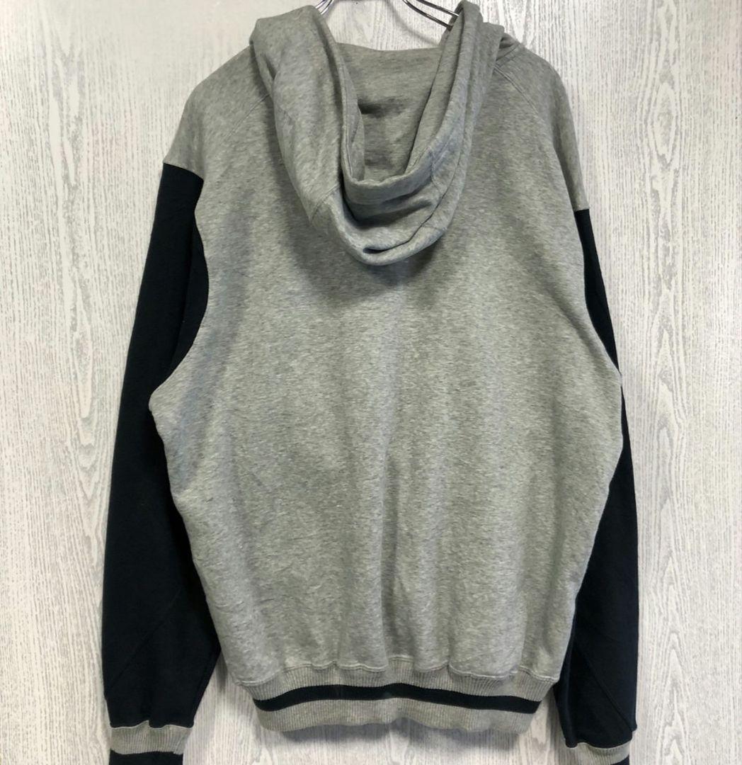 JORDAN ジョーダン 刺繍 スタジャン ボタンフーディー XL グレー JORDAN ジョーダン 刺繍 スタジャン ボタンフーディー XL グレー