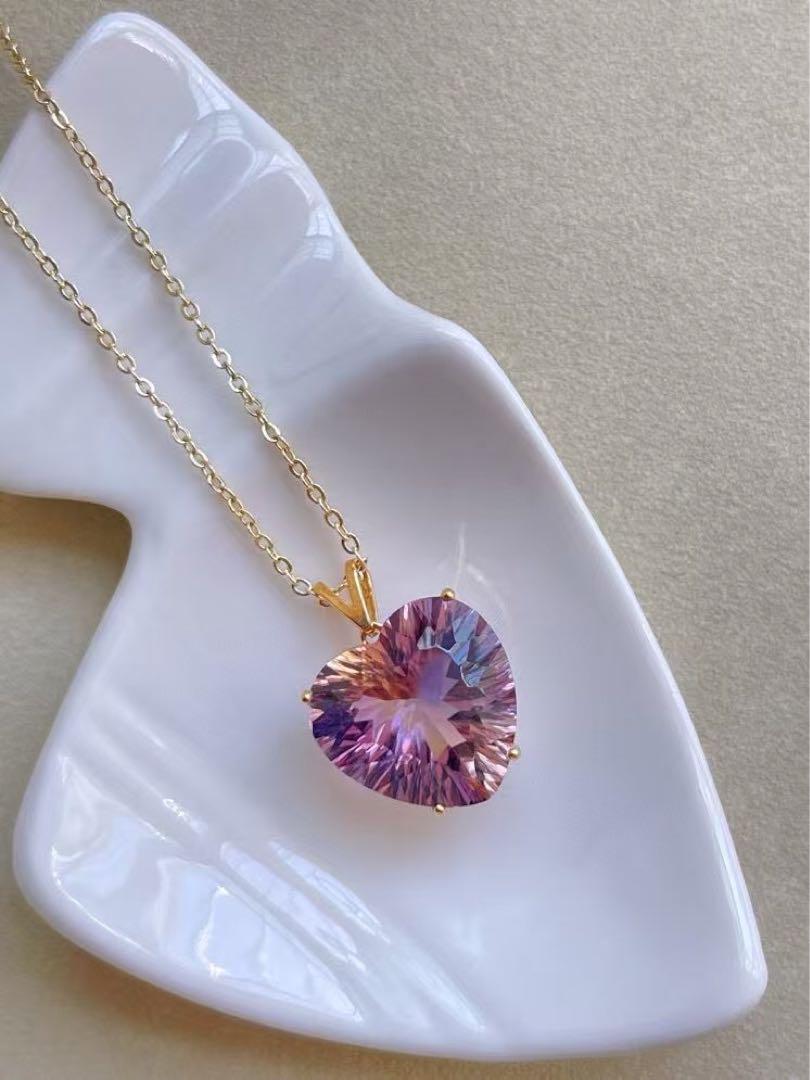 全ての ⭐︎【天然】アメトリン ペンダントトップ k18 4g アクセサリー