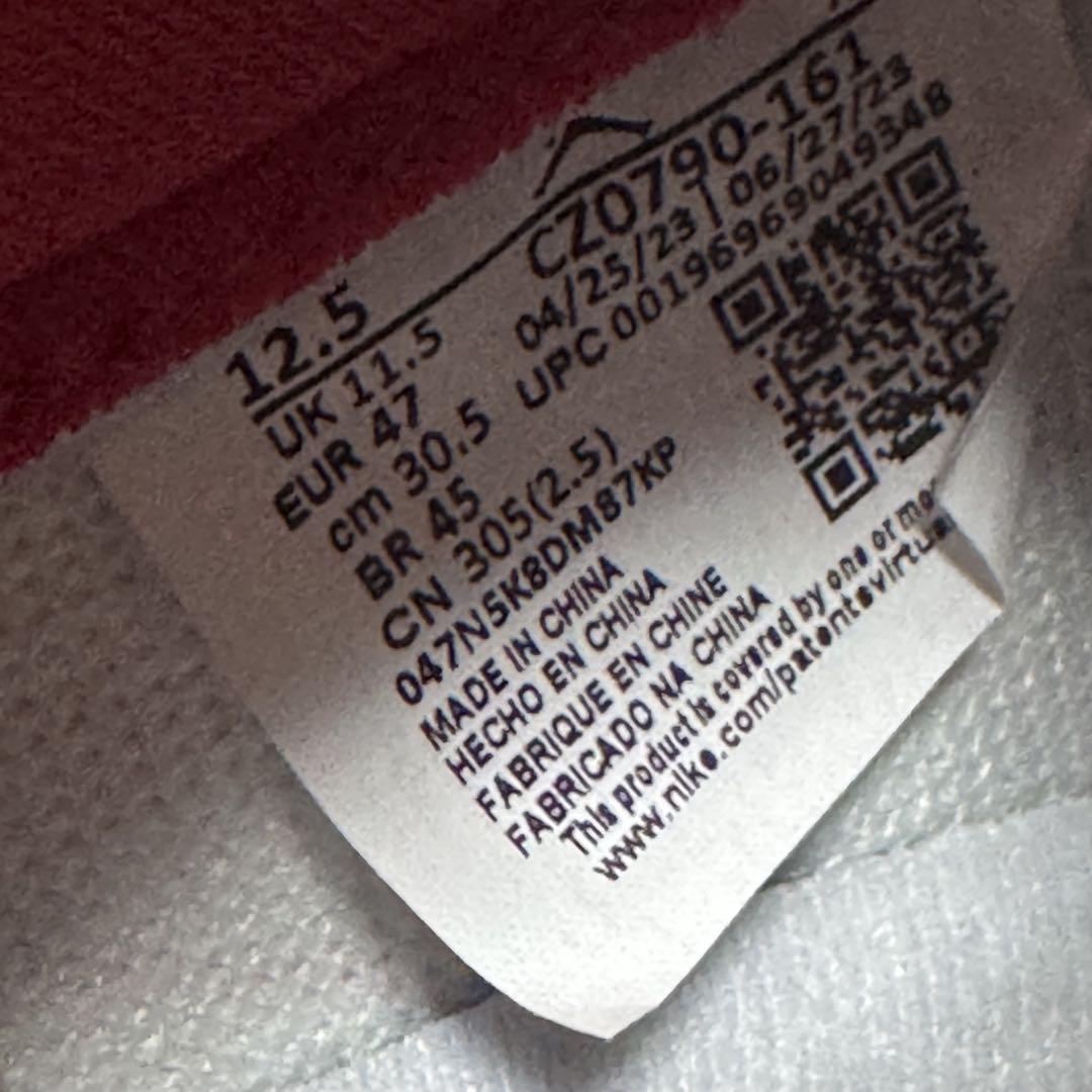 靴 Air Jordan1 Low White and University Red