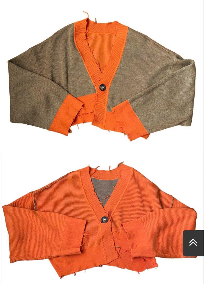 ジャケット・アウター PERVERZE Double Face Rib Cardigan