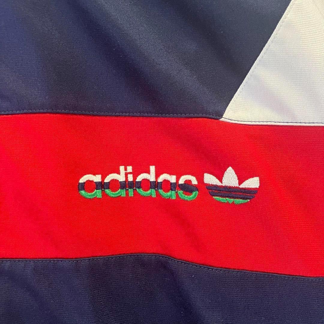 adidas トラックジャケット 2XL相当 ネイビー 希少 80s 90s