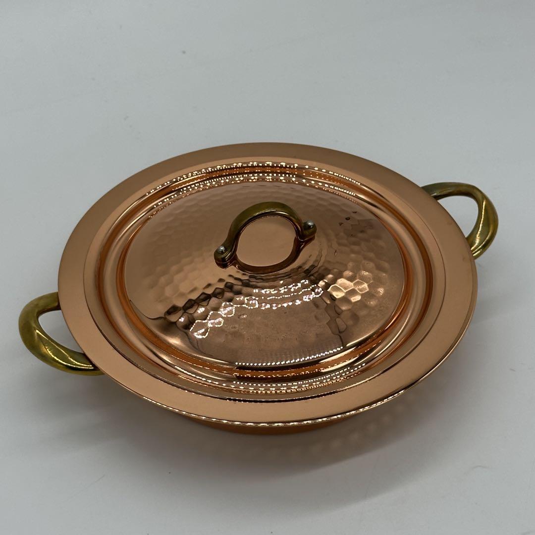 純銅 まごころ 銅板焼き鍋 16cm グリルパン両手鍋 新品未使用 S