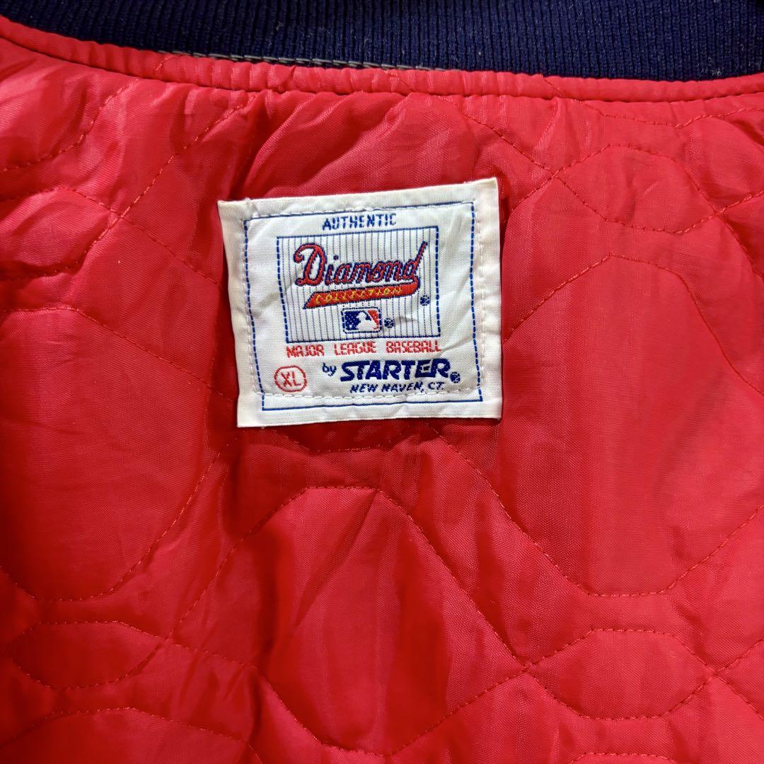 USA製 80s STARTER スターター ナイロンスタジャン XL ネイビー