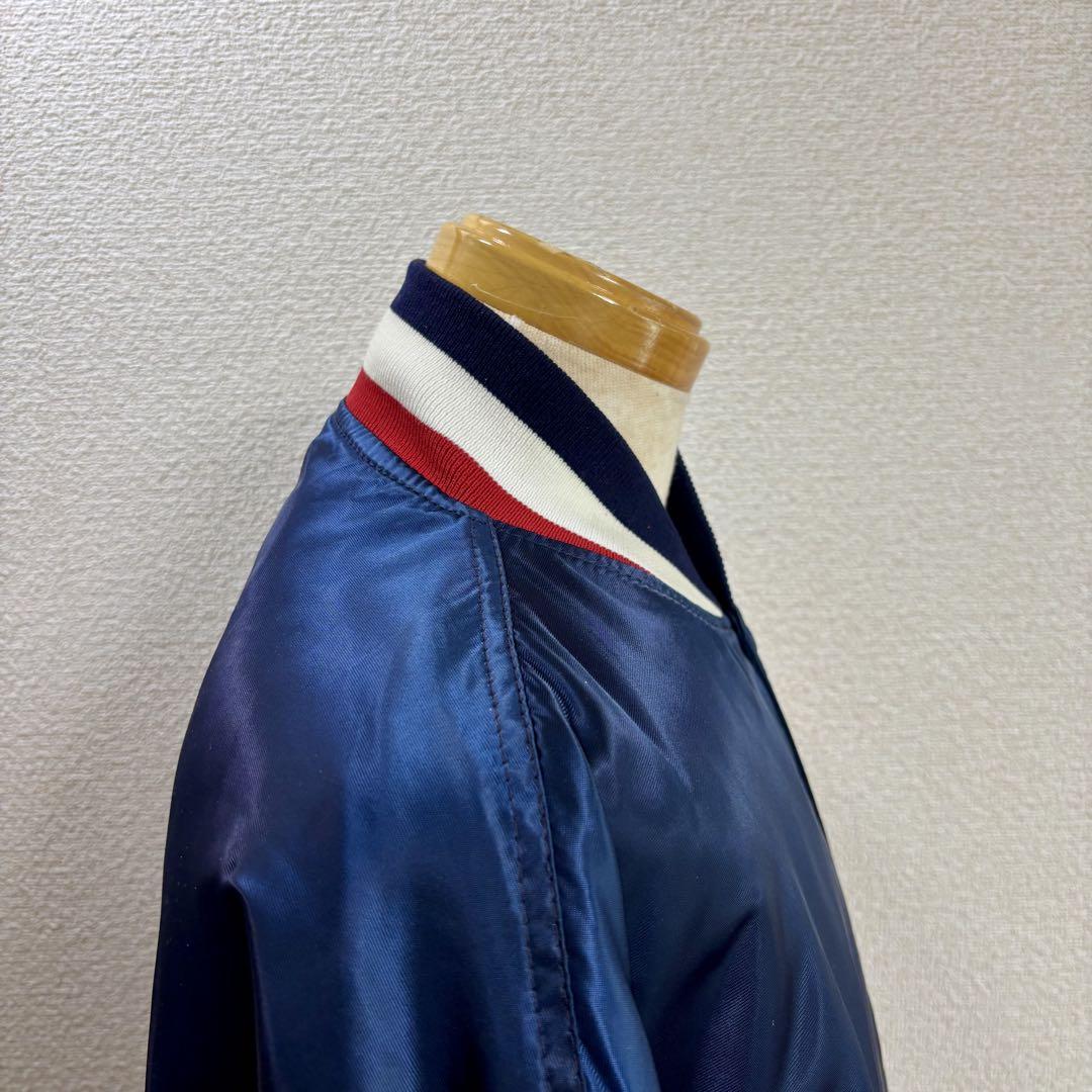 USA製 80s STARTER スターター ナイロンスタジャン XL ネイビー