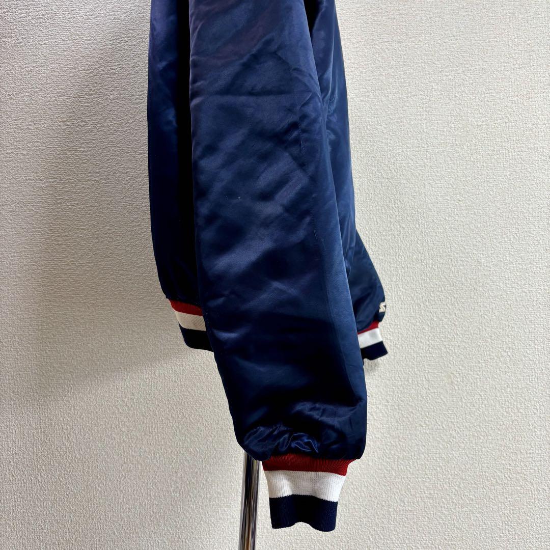 USA製 80s STARTER スターター ナイロンスタジャン XL ネイビー