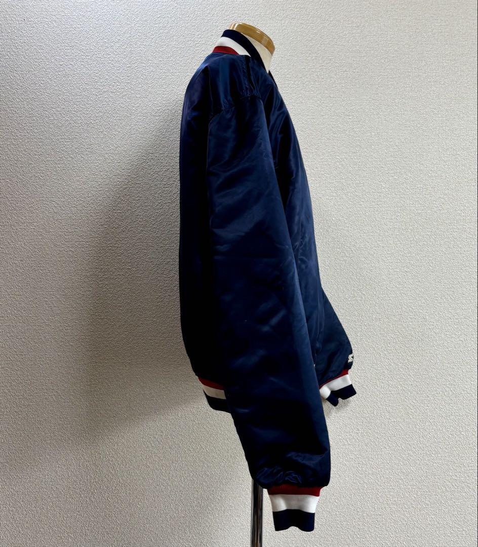 USA製 80s STARTER スターター ナイロンスタジャン XL ネイビー