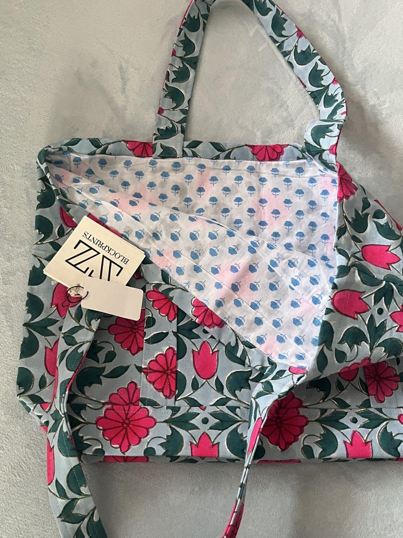sz blockprints 花柄 ファブリック sz blockprints 花柄 トートバッグ - メルカリ