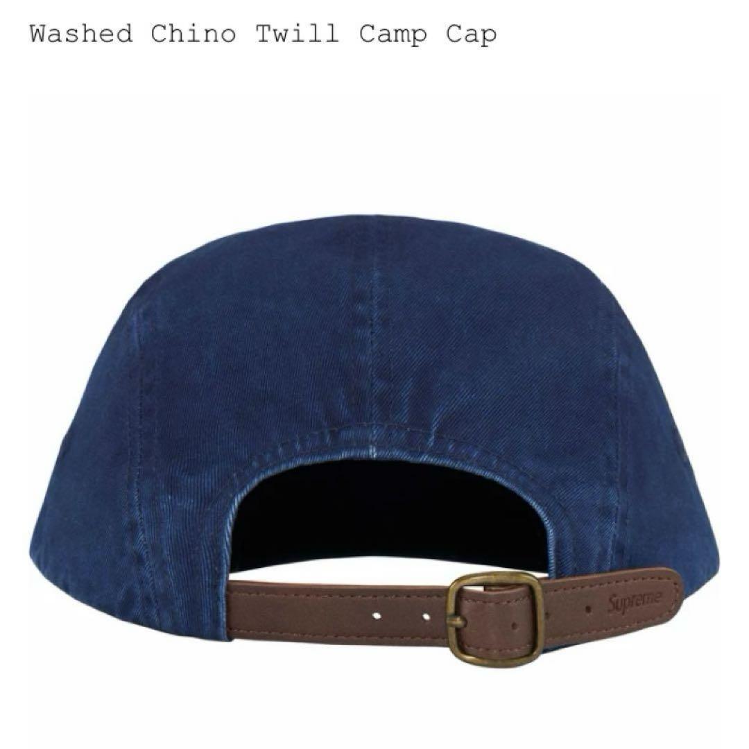 新品 Supreme Washed Chino Twill Camp Cap 紺
