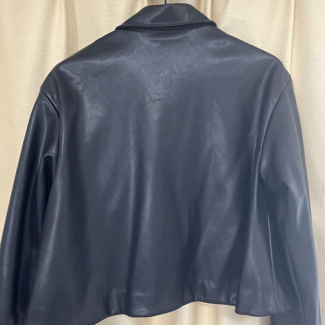ジャケット・アウター MYNE LONG SLEEVE SHORT BLOUSON/BLACK