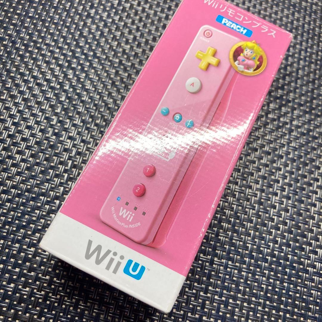 【動作確認済】Wii WiiU リモコンプラス ピーチ 化粧箱付き