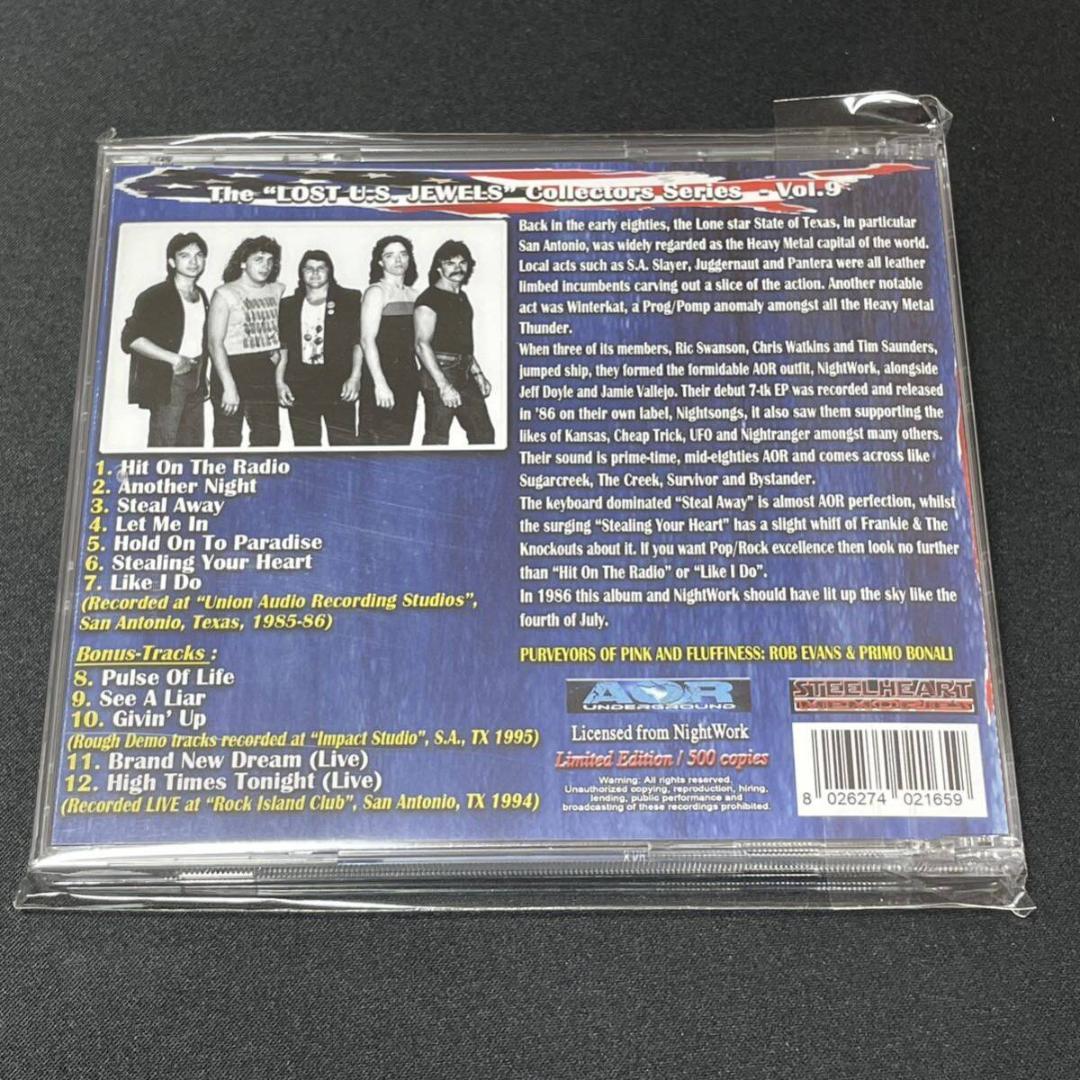 リマスター500枚限定/世界初CD化/メロハー,AOR◆NIGHT WORK