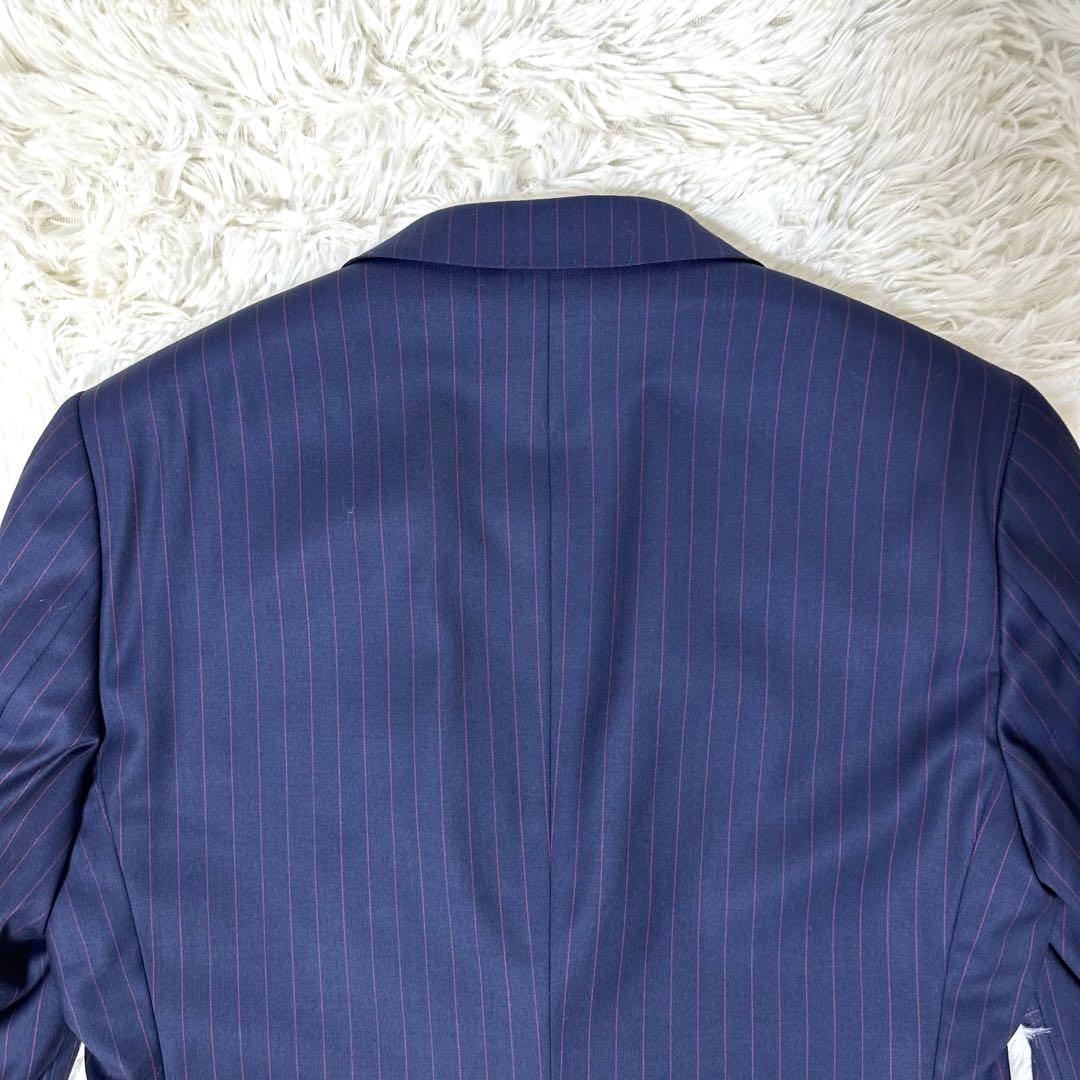 美品✨ティモシーエベレスト ロロピアーナ セットアップ M ネイビー ストライプ