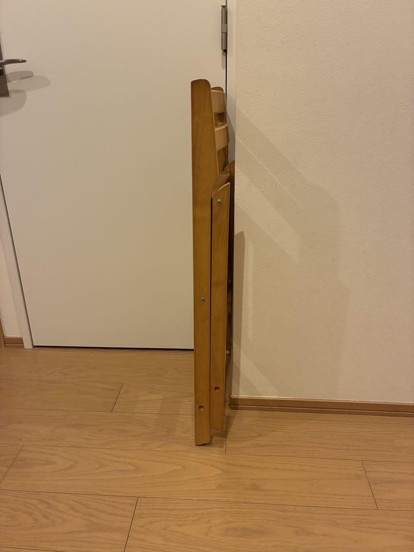木製折りたたみチェア 2脚セット