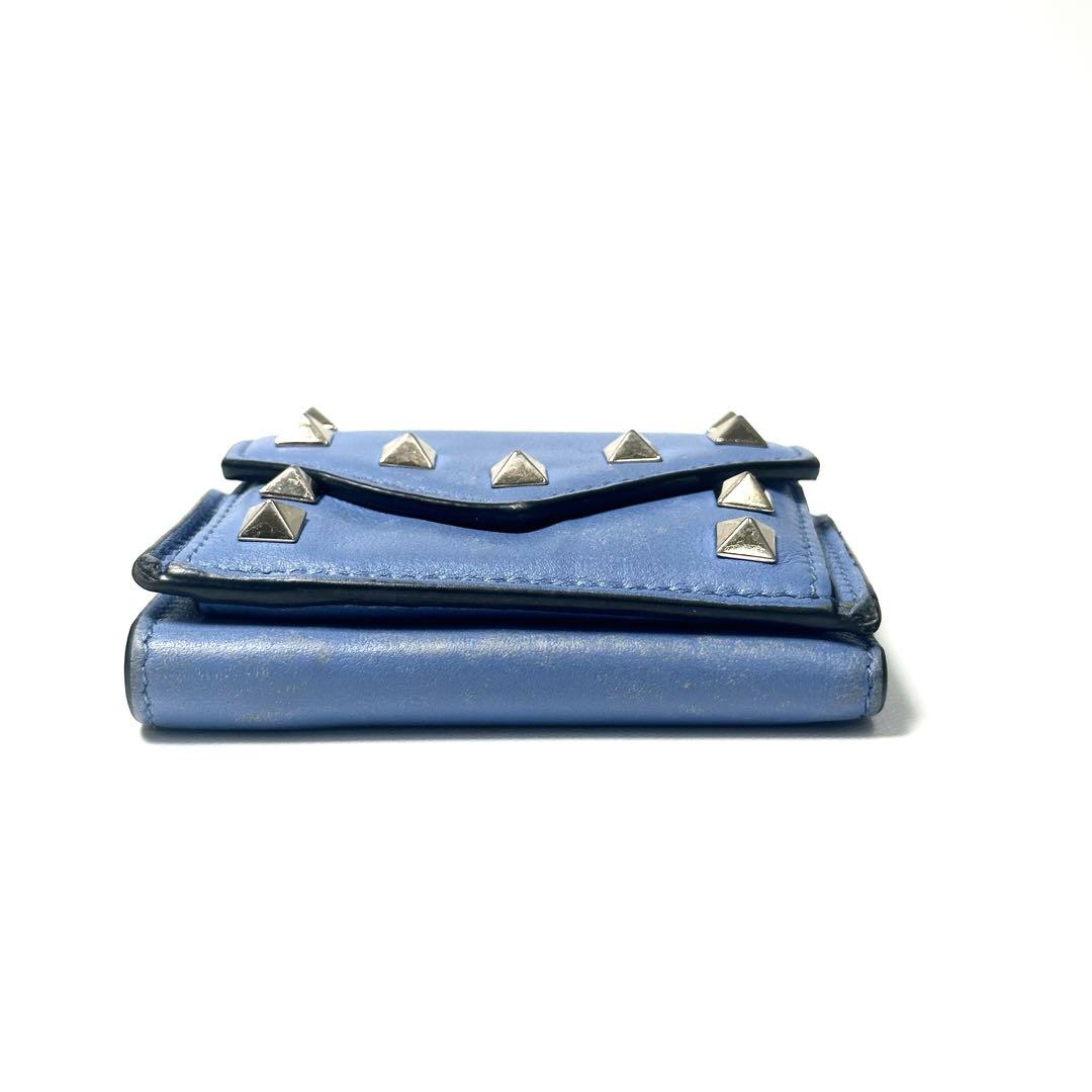 希少品✨ヴァレンティノ 三つ折り財布 ロックスタッズ レザー