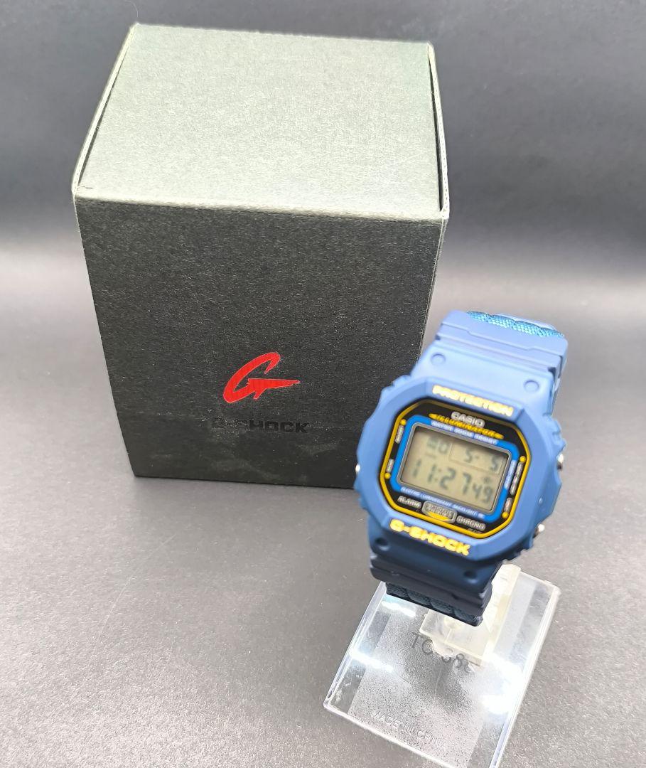 希少 SHOCK DW-5600EB-2V Gショック ネイビー