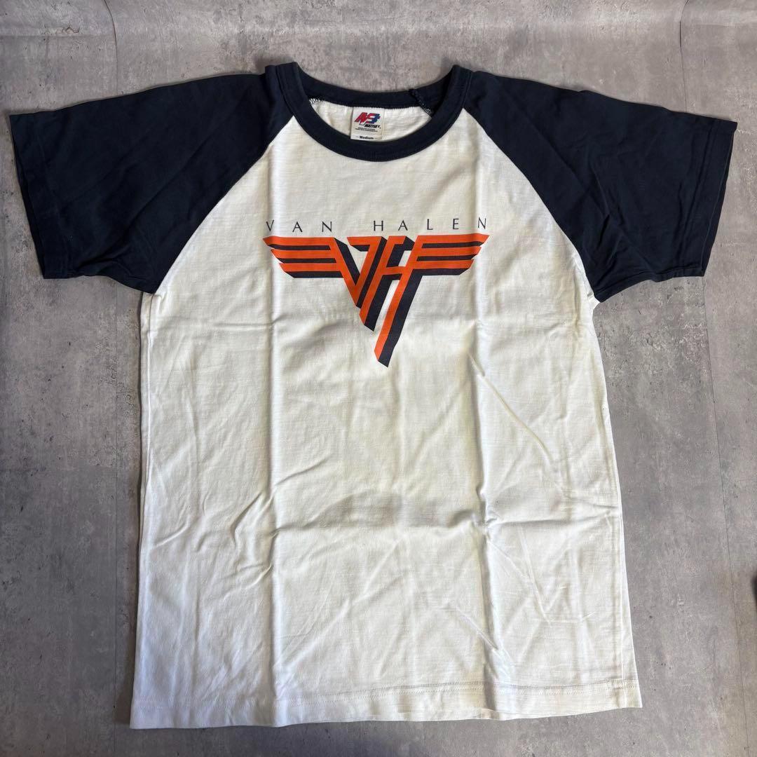 VAN HALEN ヴァンヘイレン ラグラン Tシャツ 海外 ビンテージ バンド 80's アメリカ製 VAN HALEN 両面プリント ラグランTシャツ