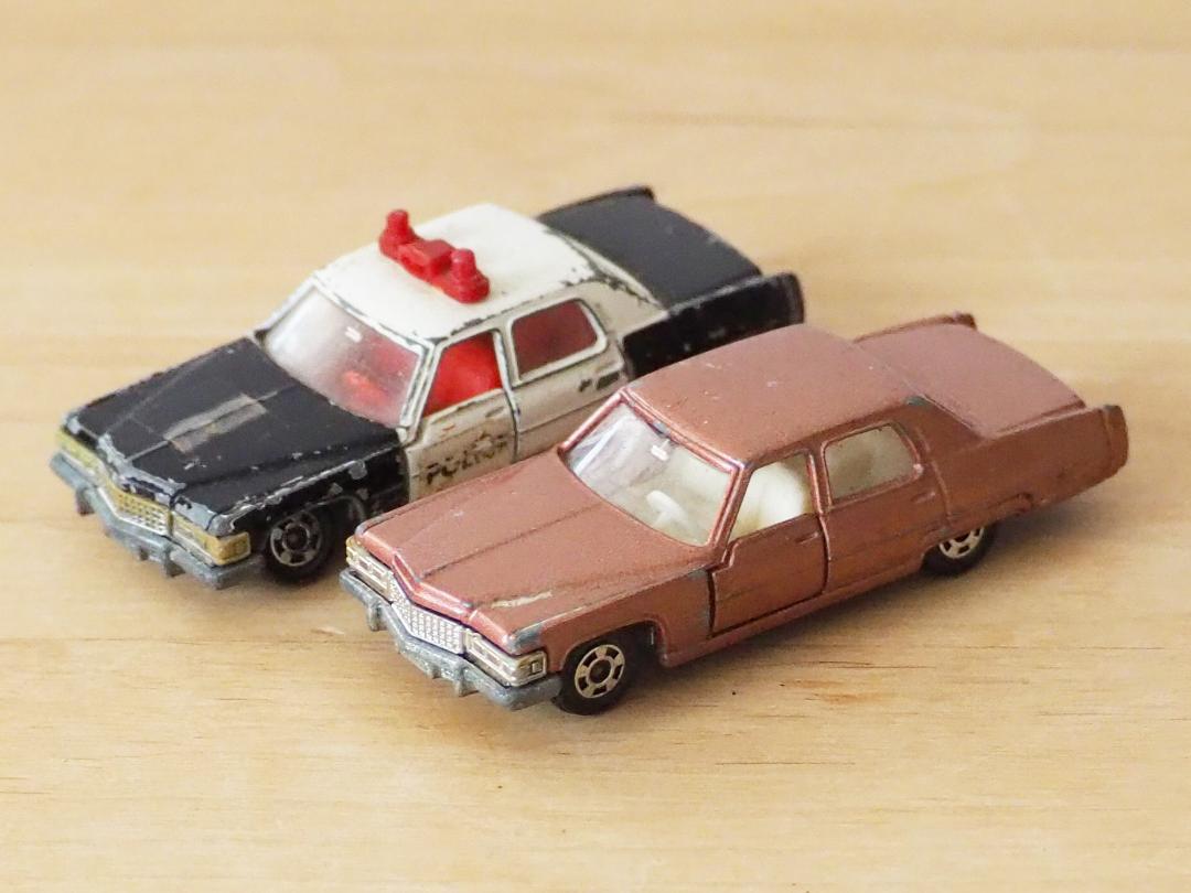 廃盤日本製トミカ☆キャデラック 外国車シリーズ 青箱 ミニカー