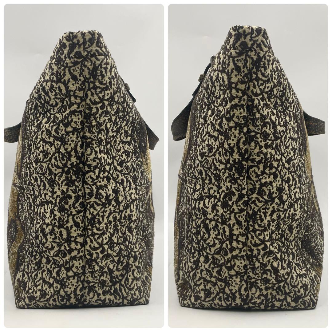 【極美品】GUCCIグッチ 世界地図 ジャガード 大容量 ボストンバッグ トート