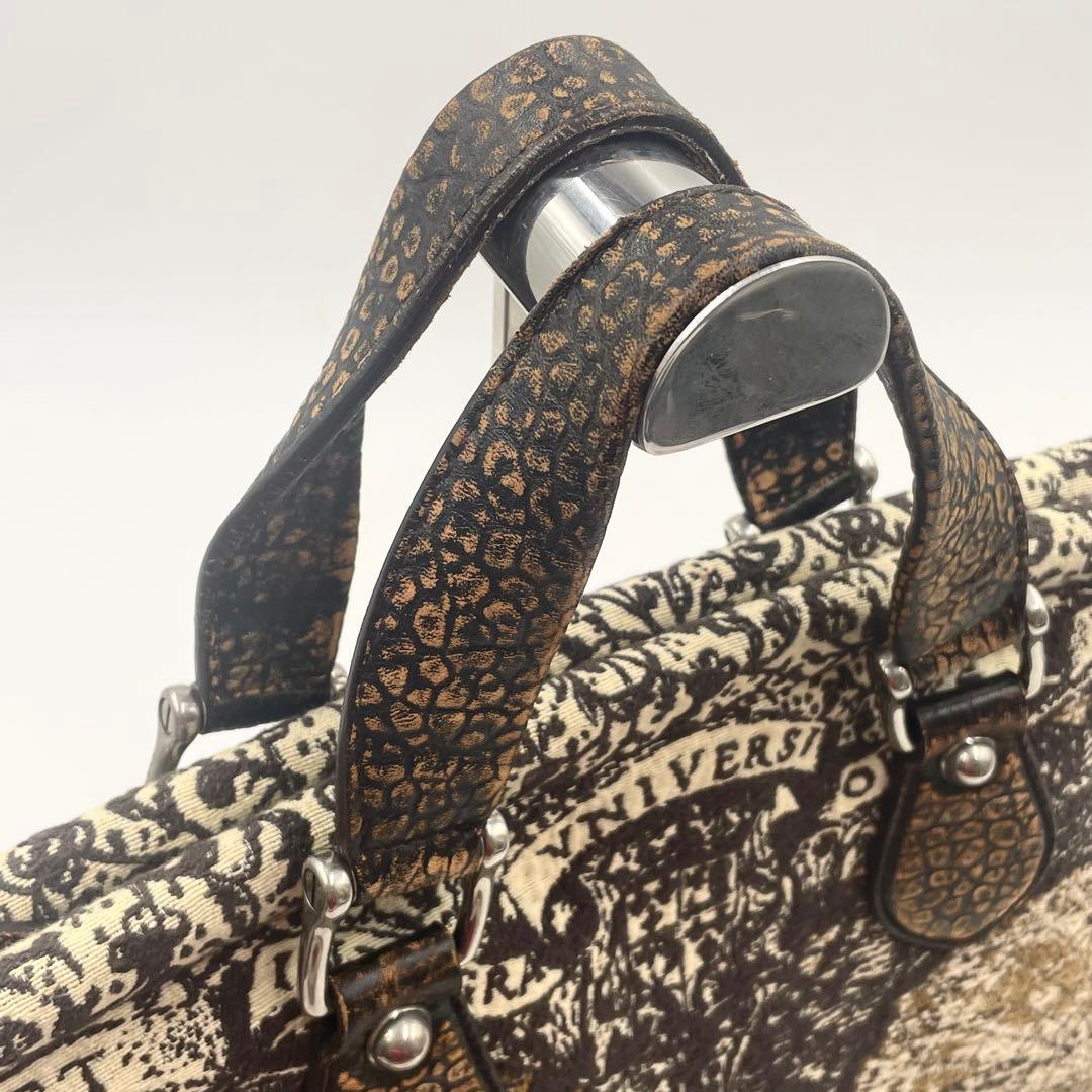 【極美品】GUCCIグッチ 世界地図 ジャガード 大容量 ボストンバッグ トート