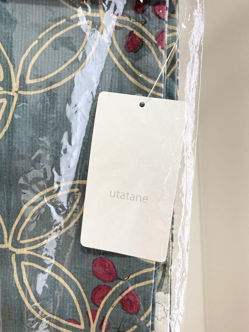 utatane ༶ 花柄くすみ水色 浴衣単品
