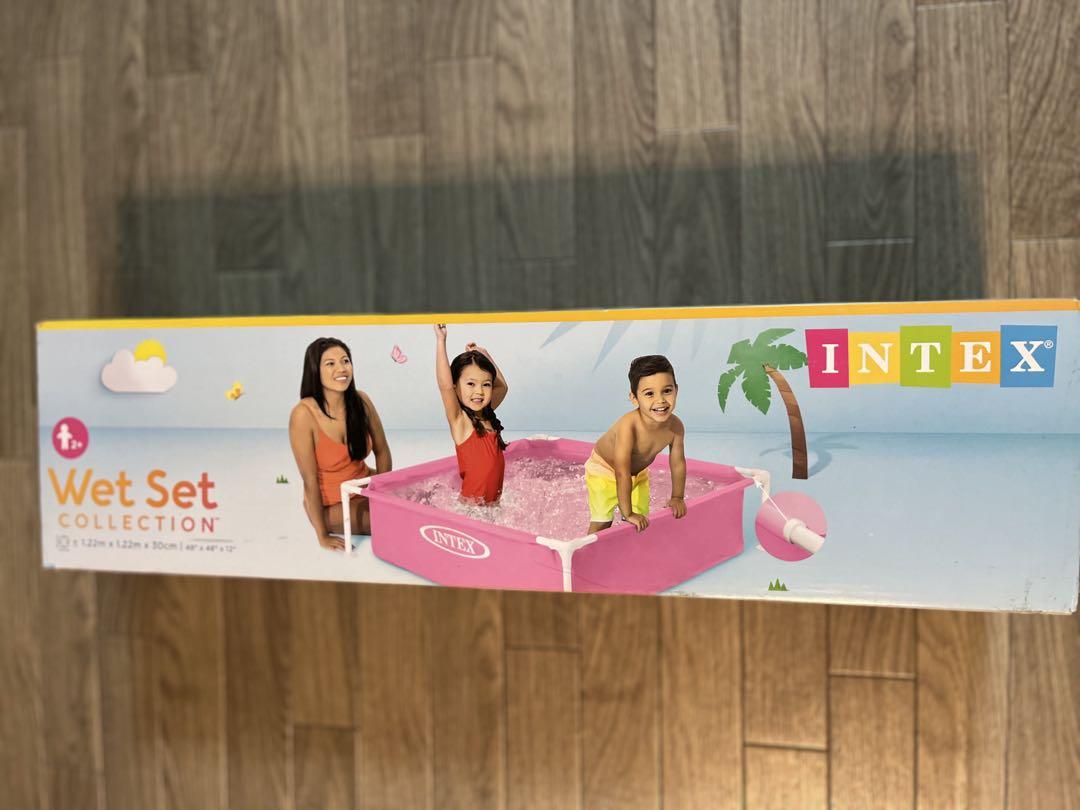 INTEX ミニフレームプール グリーン 122×122×30cm 57172