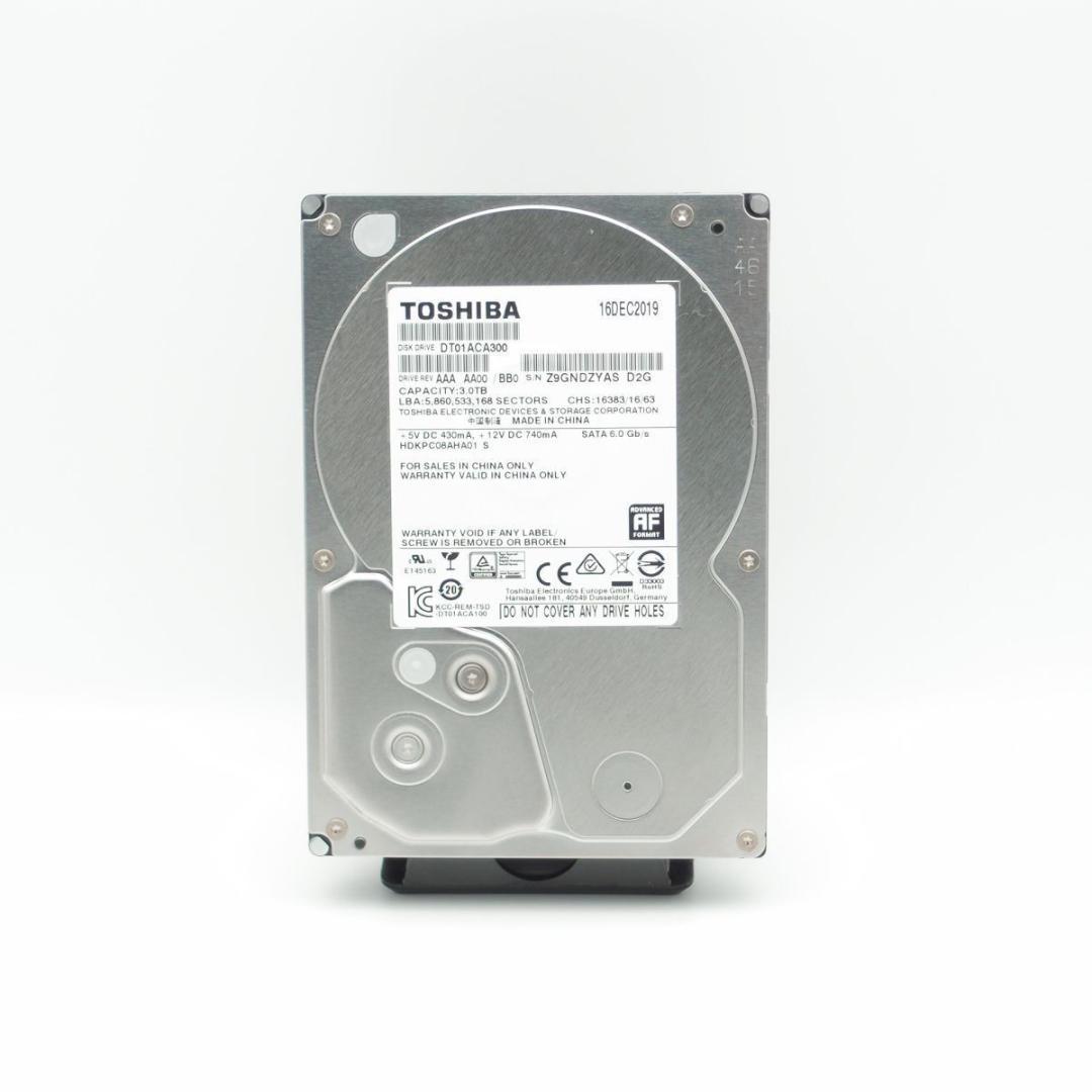 【即発送】東芝 DT01ACA300 3TB 7200rpm CMR HDD ②