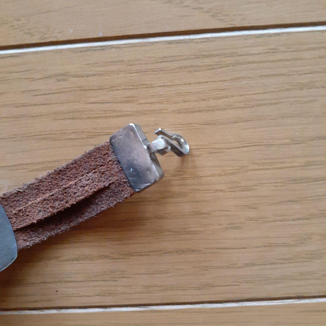 超稀少 vintage 銀製品 純銀とレザーブレスレット 蓮の花手作り彫刻